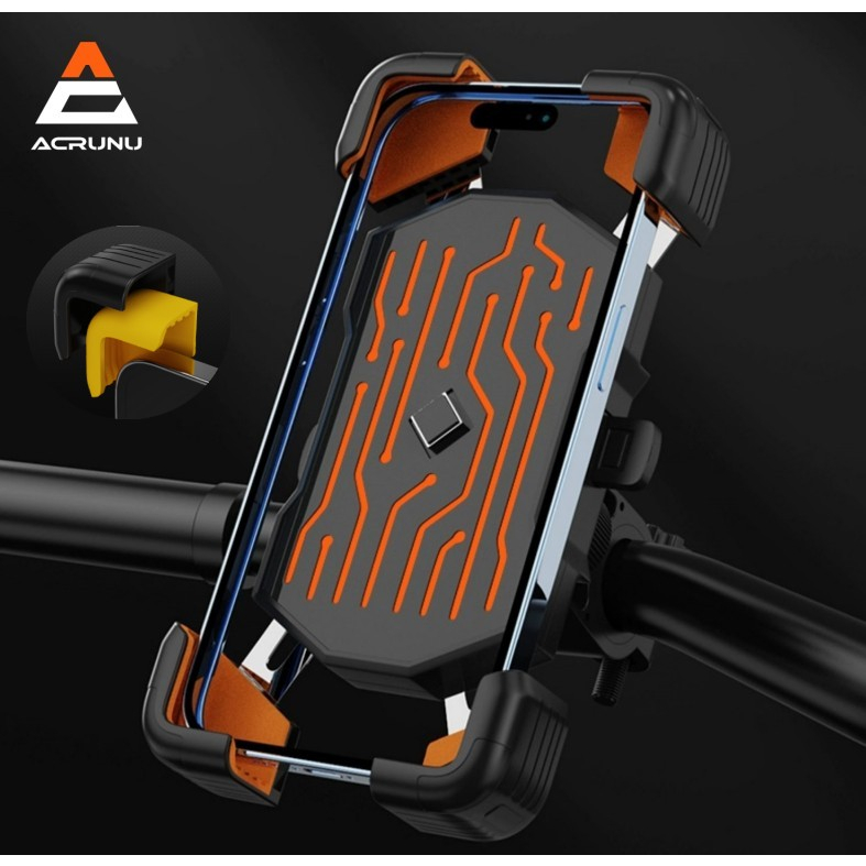 ACRUNU Xe Đạp Xe Máy MTB Giá Đỡ Điện Thoại Chống Sốc Không Rung Xoay 360° Có Thể Điều Chỉnh Cho 4.5Inch ~ 7.2Inch Phụ Kiện Xe Đạp