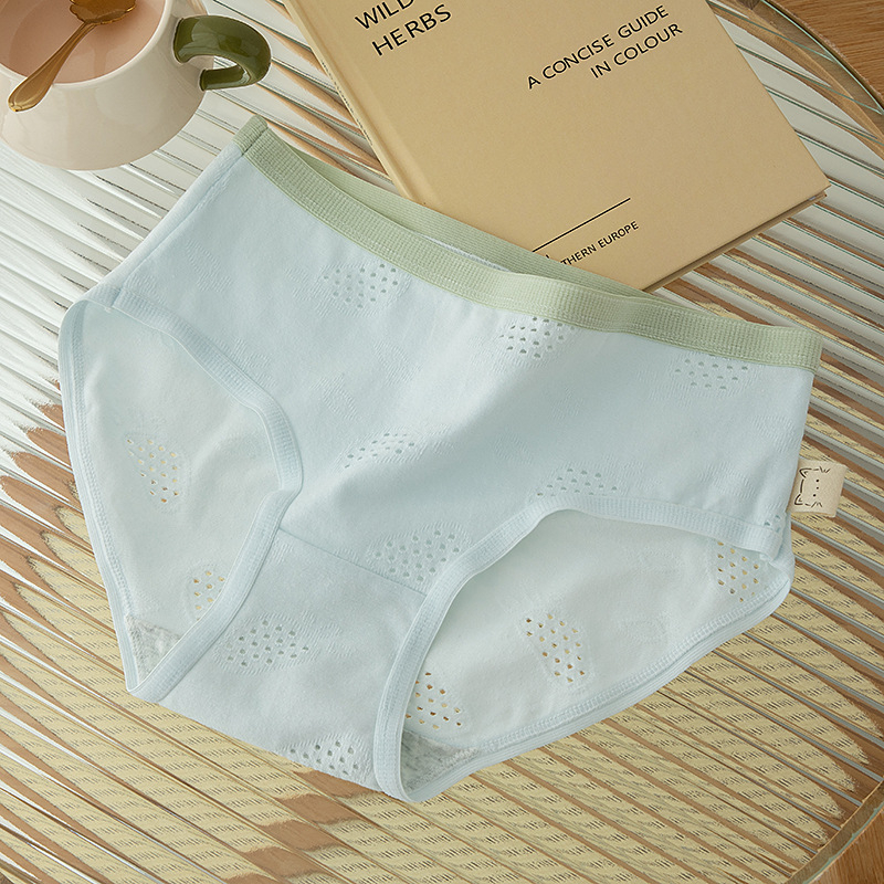 Quần Lót cotton Mềm Mại Lưng Vừa Thoáng Khí Thoải Mái Cho Nữ