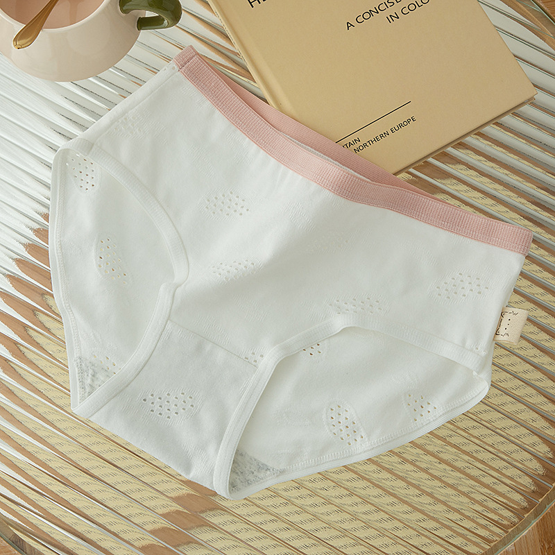 Quần Lót cotton Mềm Mại Lưng Vừa Thoáng Khí Thoải Mái Cho Nữ
