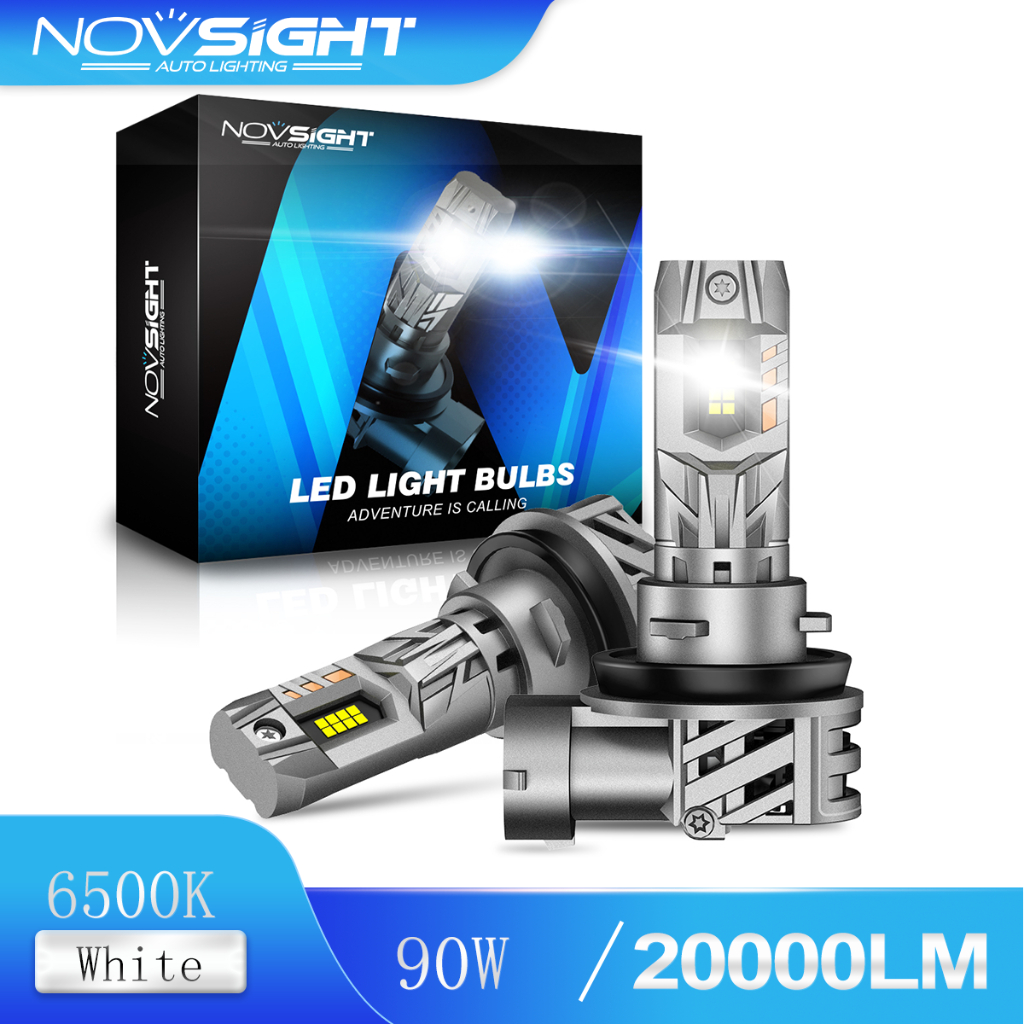 Novsight Cặp Đèn Pha led n63 h11 90w 6500k 20000lm Tỷ Lệ 1: 1 Cho Xe Hơi