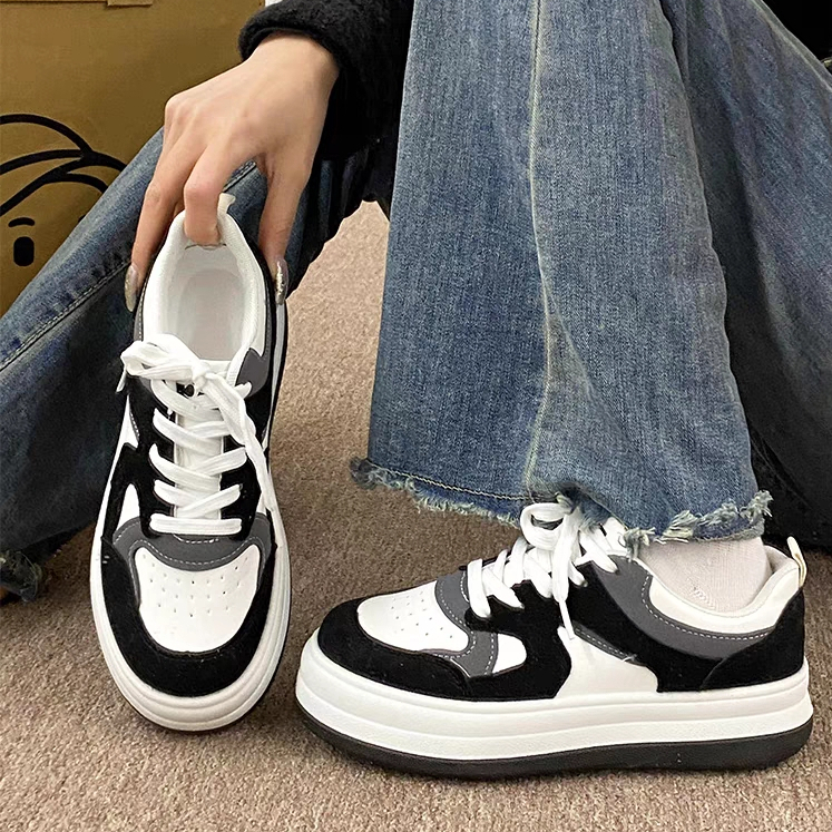 YAOLI  Giày Thể Thao Đế Dày Thời Trang retro Dành Cho Nữ