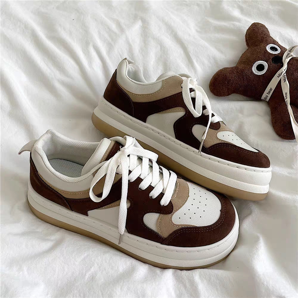 YAOLI  Giày Thể Thao Đế Dày Thời Trang retro Dành Cho Nữ