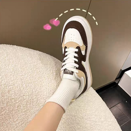 YAOLI  Giày Thể Thao Đế Dày Thời Trang retro Dành Cho Nữ