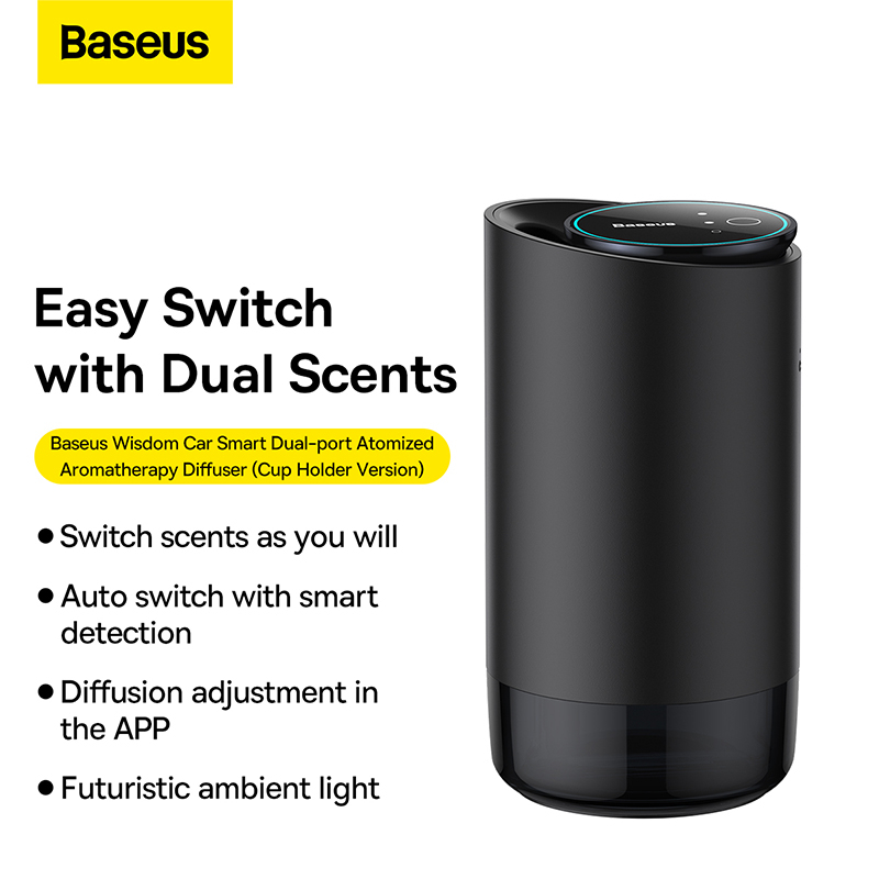 Baseus Thiết Bị Khuếch Tán Hương Thơm Làm Mát Không Khí Thông Minh Cho Xe Hơi