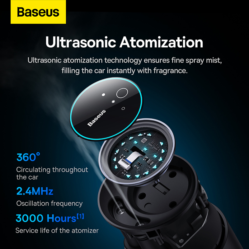 Baseus Thiết Bị Khuếch Tán Hương Thơm Làm Mát Không Khí Thông Minh Cho Xe Hơi