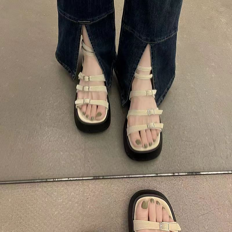 Dép thời trang nữ dép lê nàng tiên pháp để lộ ngón vết dép đi biển nữ