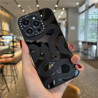 ốp iphone 11/12/13/14/15 Pro Max Shockproof Black Snake Case For ốp lưng iphone 11,12,13,14,15,11PM,12PM,13PM,14PM,15PM