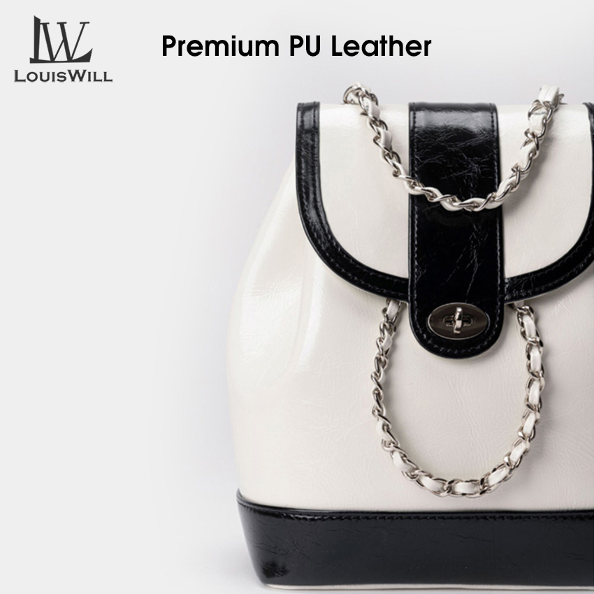 Louiswill Túi Xách Da Bóng Dây Xích Đeo Vai Thời Trang Cho Nữ