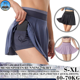 【BOSPORT】Quần short Thể Thao Ống Rộng Phối Váy Ngắn Nhanh Khô Thời Trang Cho Nữ