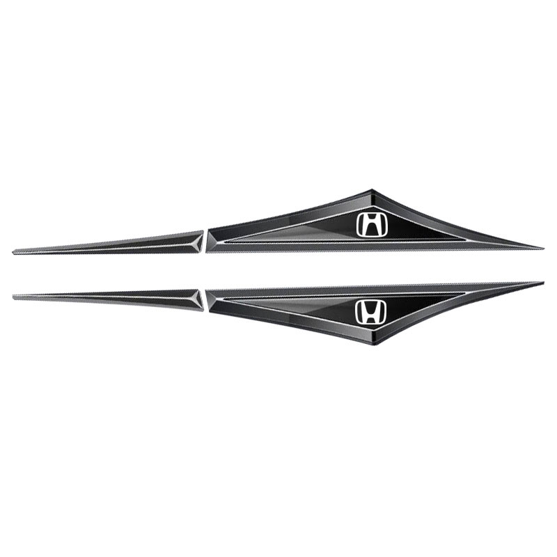 Mitsubishi ô tô thép không gỉ Blade tấm bên đánh dấu trang trí Sticker Attrage Mirage G4 Triton Xpander Pagero Xpander trang trí bên ngoài Bright Strip Sticker