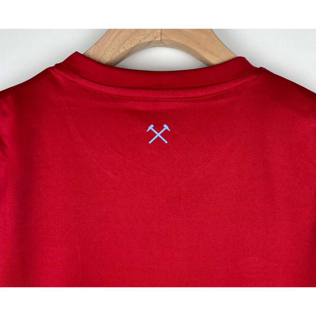 Bộ Quần Áo Bóng Đá Màu Đỏ Số 23 / 24 Đội Tây ham Trẻ Trung Năng Động Cho Bé