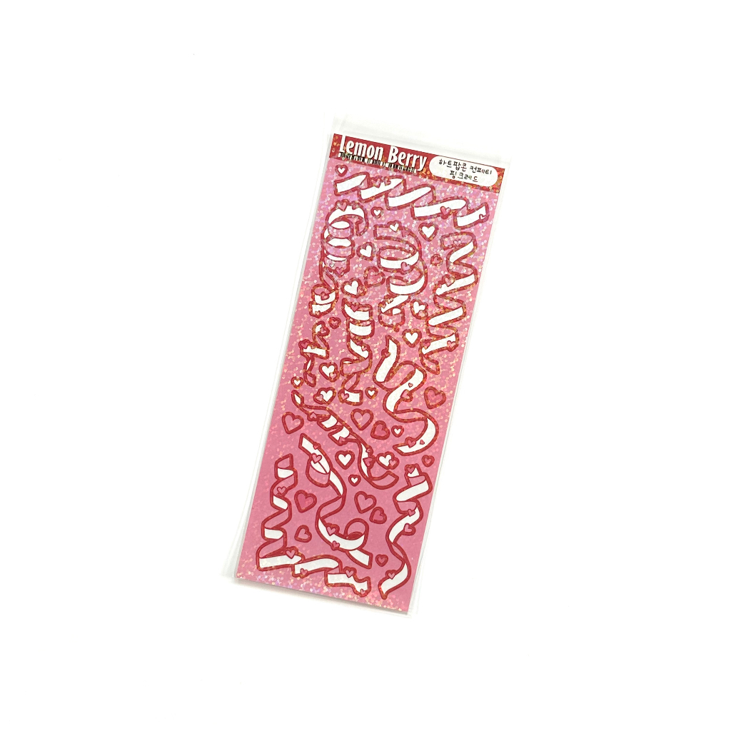 Miếng Dán Trang Trí Họa Tiết Hoạt Hình Phối Ruy Băng Lấp Lánh Kiểu Hàn Quốc Dễ Thương diy