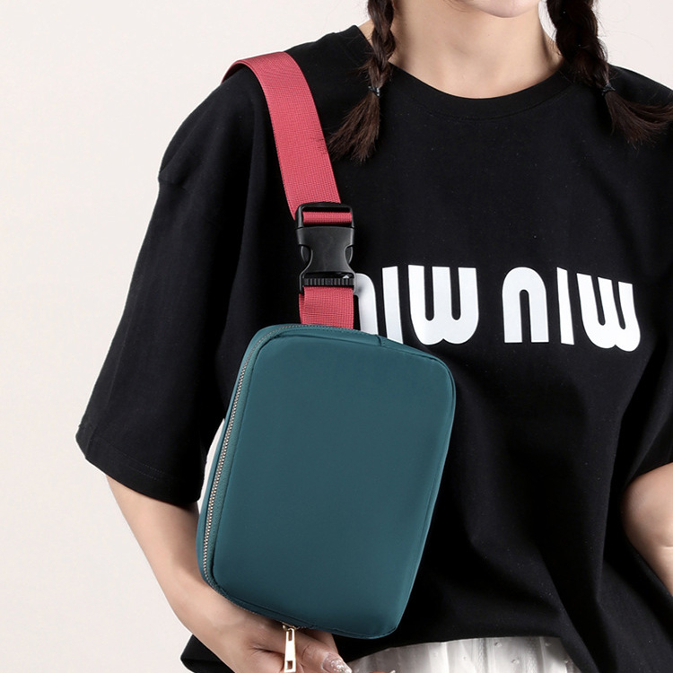 Túi Đeo Chéo Ngực Đựng Điện Thoại Bằng nylon kj255 Phong Cách Thể Thao Thời Trang Cho Nam Và Nữ