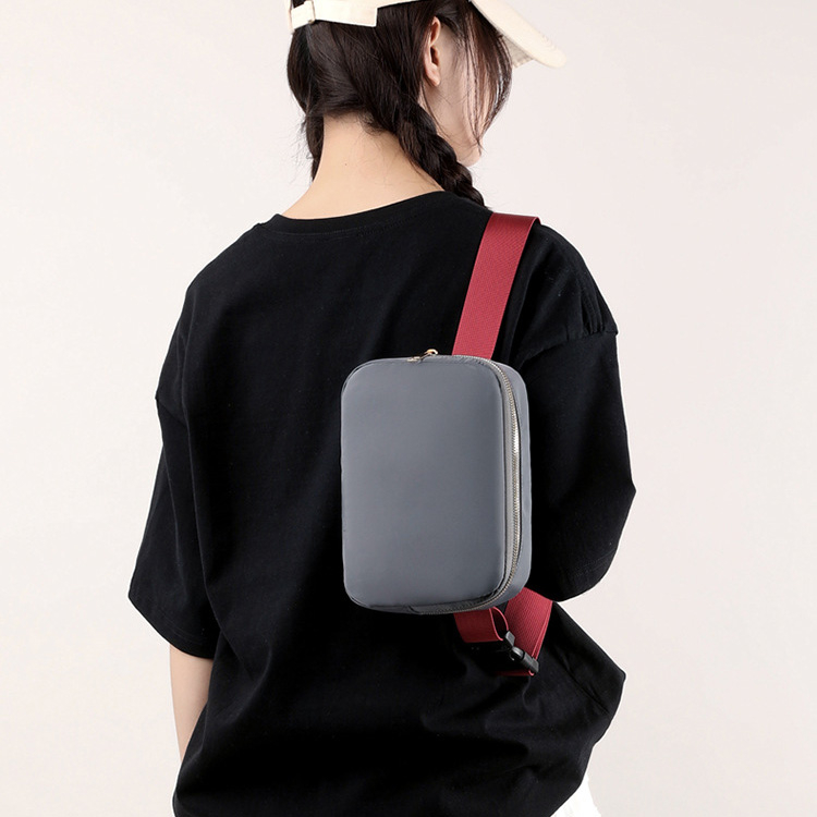 Túi Đeo Chéo Ngực Đựng Điện Thoại Bằng nylon kj255 Phong Cách Thể Thao Thời Trang Cho Nam Và Nữ