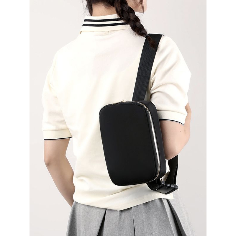 Túi Đeo Chéo Ngực Đựng Điện Thoại Bằng nylon kj255 Phong Cách Thể Thao Thời Trang Cho Nam Và Nữ