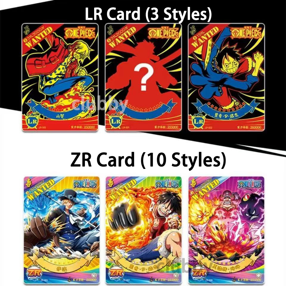 Bộ150 one piece thẻ anime luffy sanji LR ZR SSP nhân phẩm truy nã thẻ món quà sinh nhật