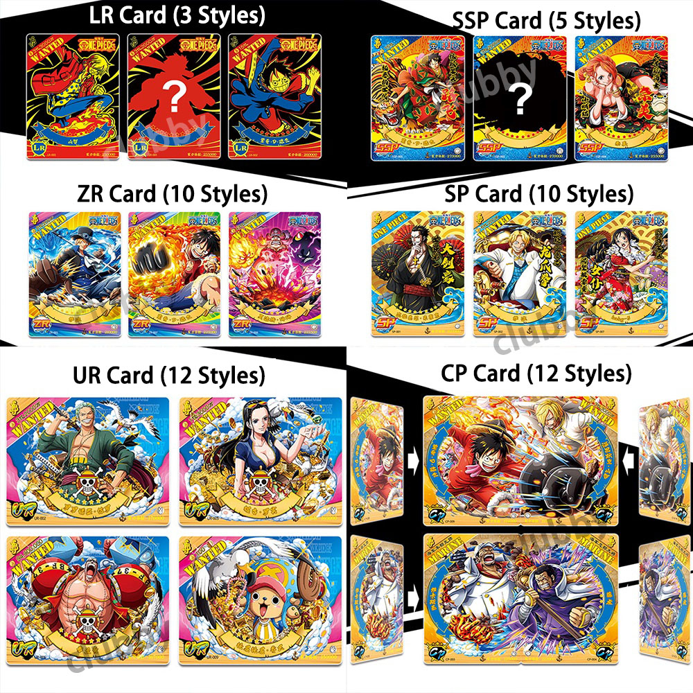 Bộ150 one piece thẻ anime luffy sanji LR ZR SSP nhân phẩm truy nã thẻ món quà sinh nhật