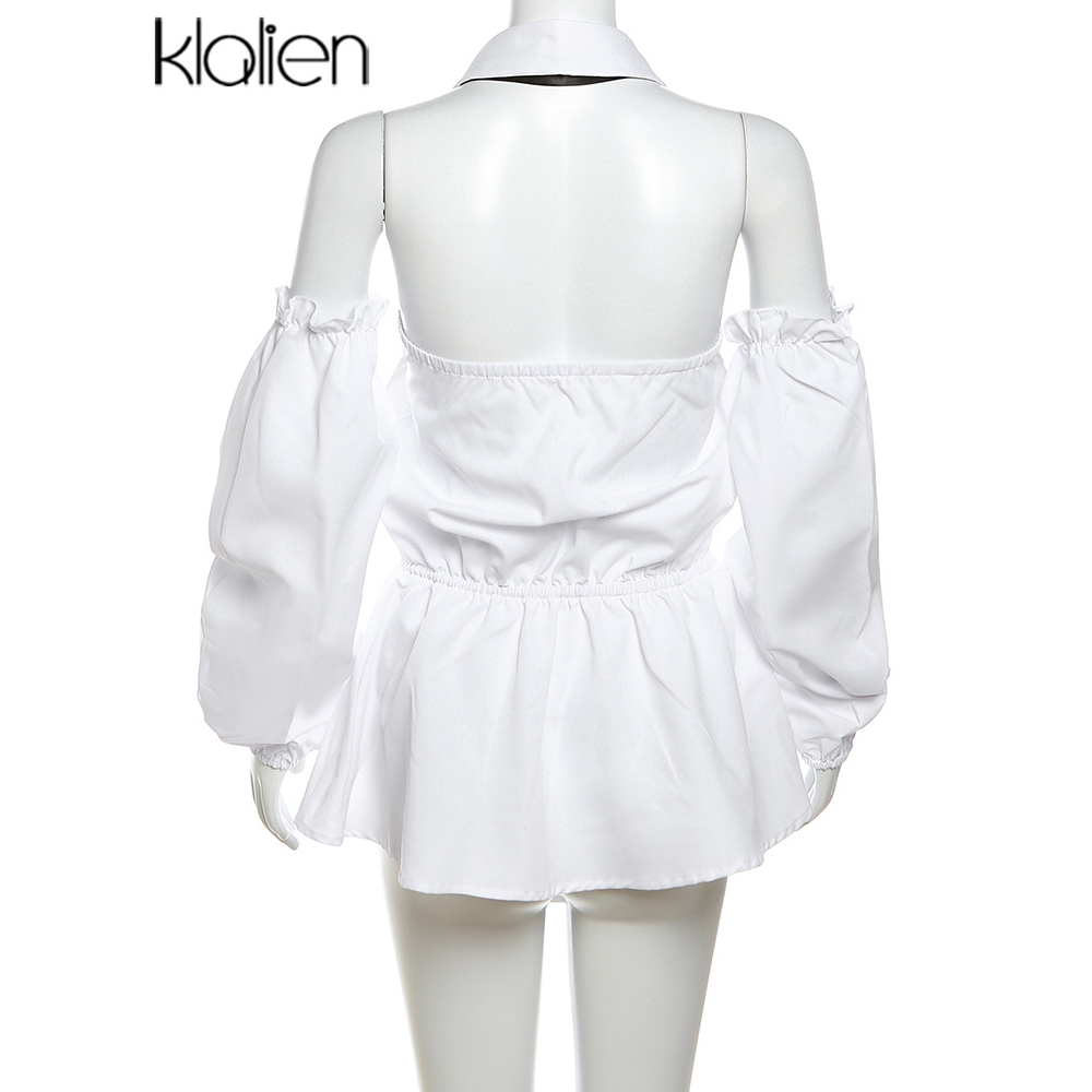 Klalien Set Áo Trễ Vai Và Quần Short Lưng Cao Phong Cách Pháp Thời Trang Quyến Rũ Cho Nữ