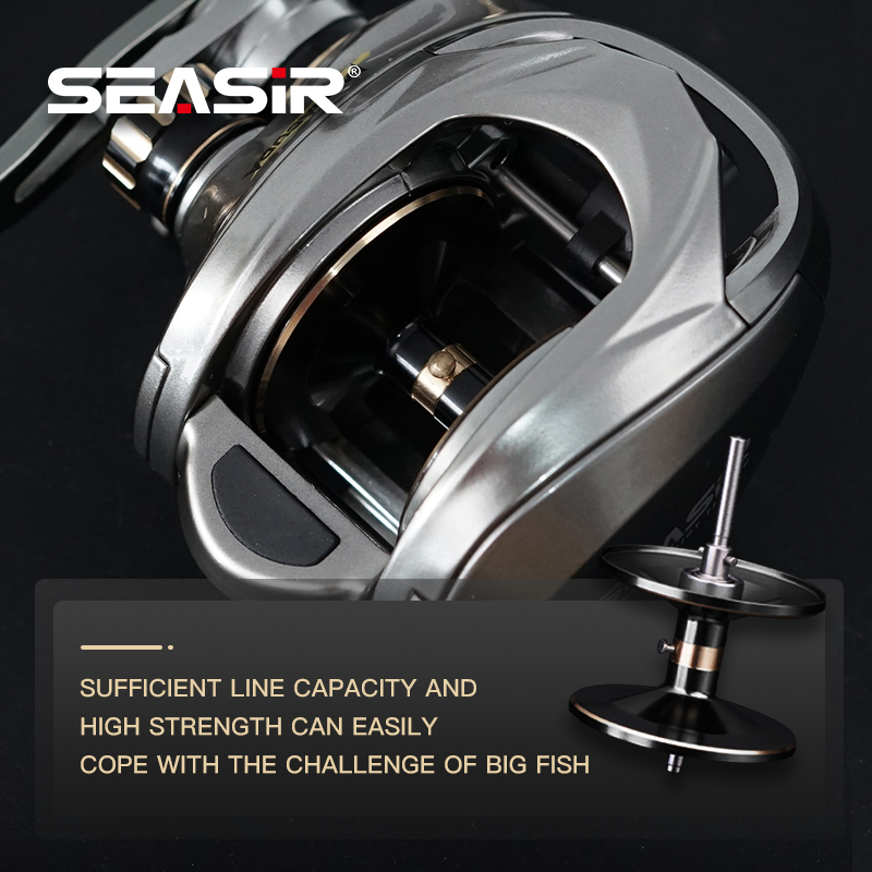 SeaSir Máy Câu Cá Bằng Kim Loại Khung Nhôm Carbon 15KG 11 + 1BB 6.5: 1
