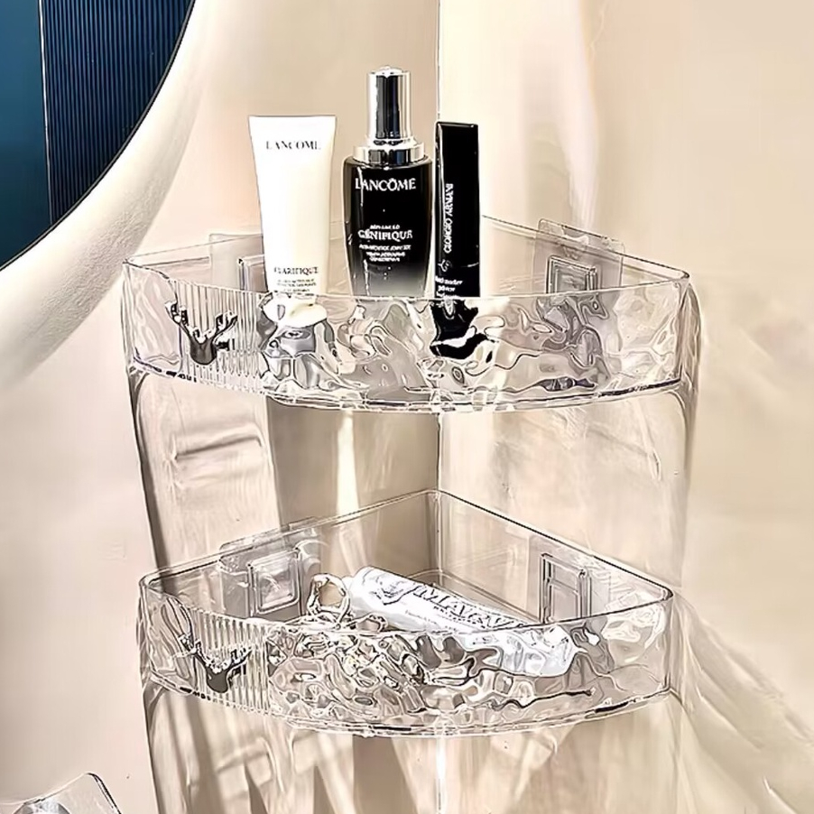 Kệ Đựng Đồ Dùng Nhà Tắm Hình Tam Giác Đa Năng Bằng acrylic