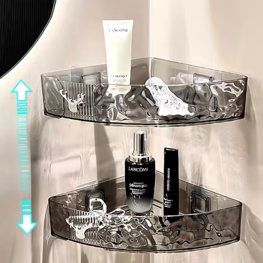 Kệ Đựng Đồ Dùng Nhà Tắm Hình Tam Giác Đa Năng Bằng acrylic