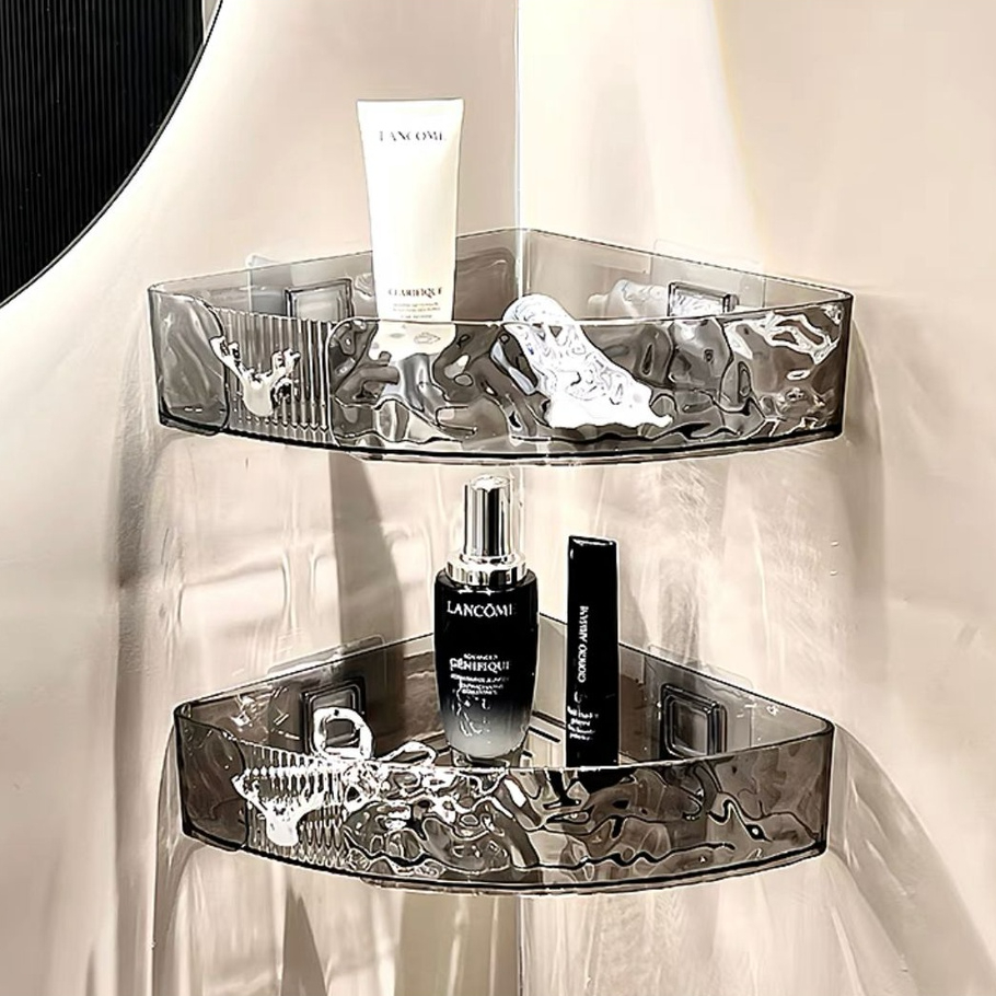 Kệ Đựng Đồ Dùng Nhà Tắm Hình Tam Giác Đa Năng Bằng acrylic