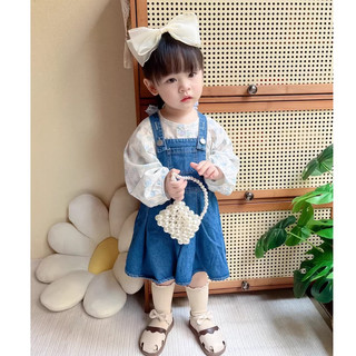 Đầm yếm denim xinh xắn cho bé gái