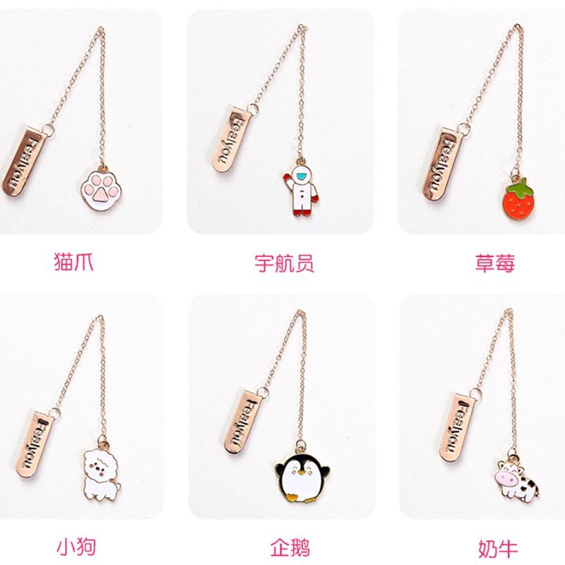 Dụng cụ đánh dấu trang sách thiết kế chuỗi dây sáng tạo