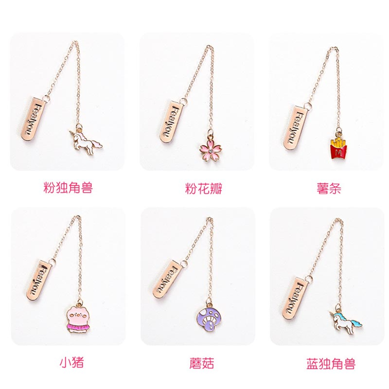 Dụng cụ đánh dấu trang sách thiết kế chuỗi dây sáng tạo