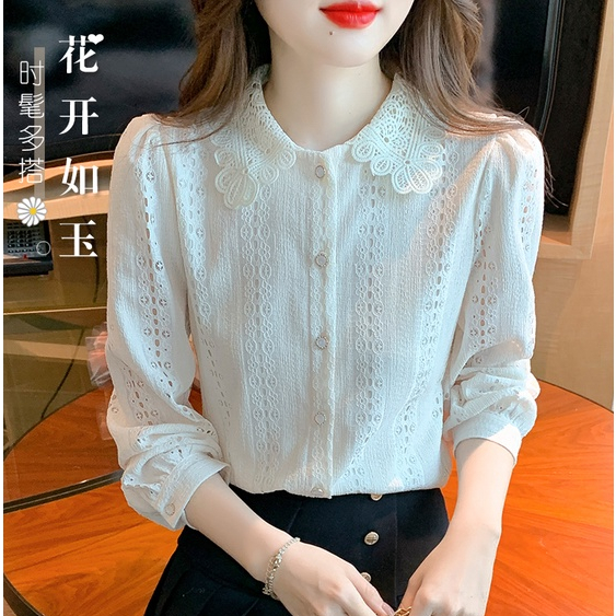 Áo Sơ Mi Tay Dài Phong Cách Thời Trang Mùa Thu 2023 Cho Nữ/áo nữ/áo kiểu hàn quốc/áo kiểu nữ/áo sơ mi nữ