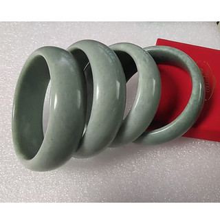 Vòng tay ngọc bích tự nhiên bản rộng 56-64mm màu ngọc bích thời trang