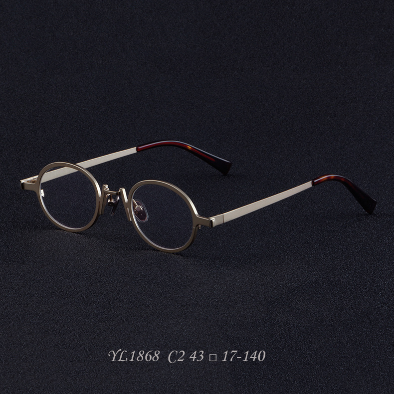 Kính Mát Gọng Kim Loại Hình oval Nhỏ Thời Trang unisex 2023 1868
