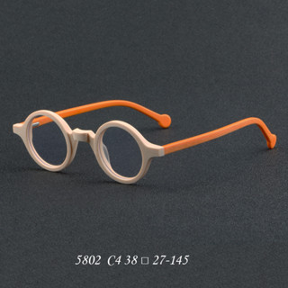 Thời Trang Kính Mắt Gọng Tròn Nhỏ Bằng Gỗ 5802