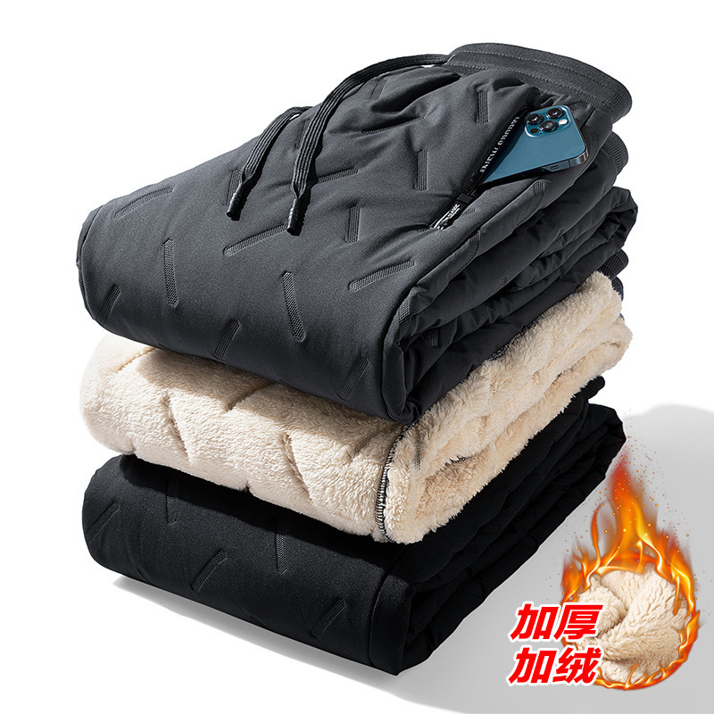 Quần Dài Thể Thao Vải Lông Cừu Dày Dặn Chống Gió Chống Thấm Nước sw305 7xl Thời Trang Mùa Đông Cho Nam