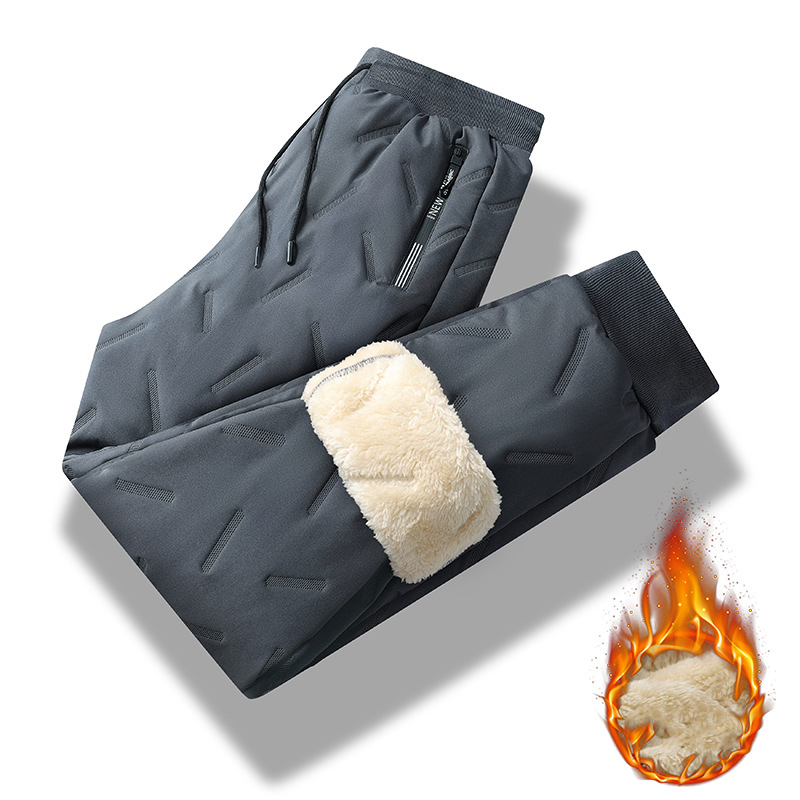 Quần Dài Thể Thao Vải Lông Cừu Dày Dặn Chống Gió Chống Thấm Nước sw305 7xl Thời Trang Mùa Đông Cho Nam