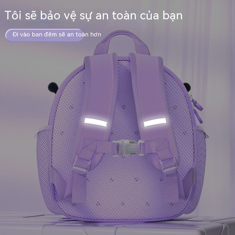 Balo đi học trẻ em mẫu giáo HelloKitty Sanrio bé gái chống thất lạc cho bé 1-6 tuổi mới ba lô siêu nhẹ