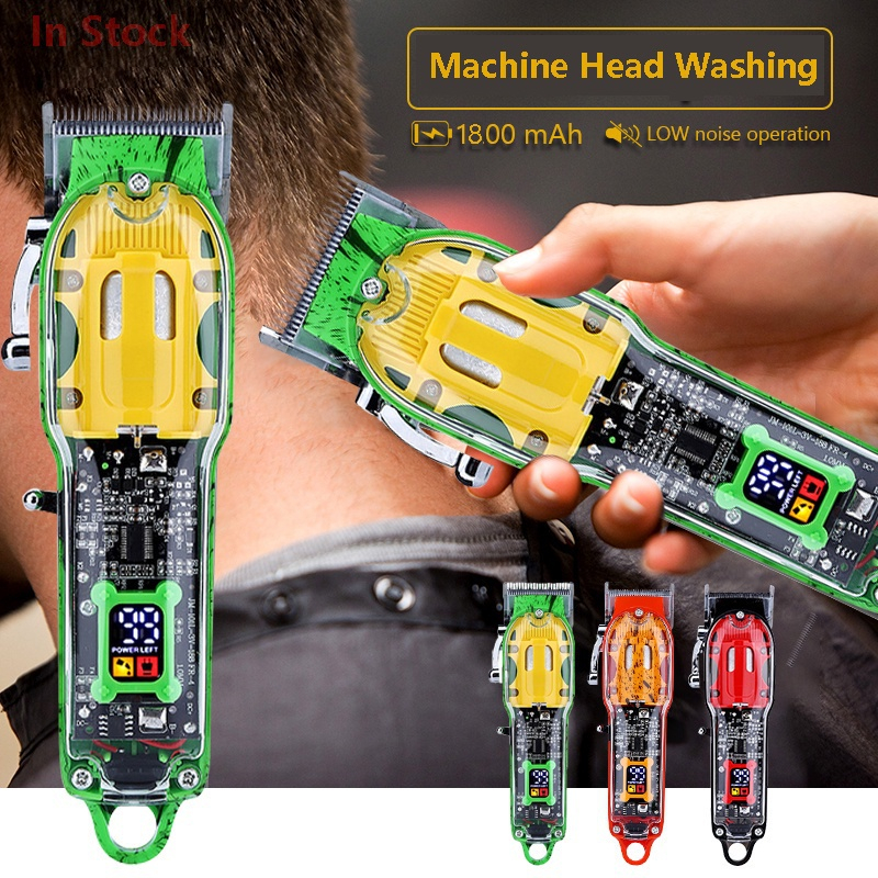 Tông Đơ Cắt Tóc Chuyên Nghiệp ng308 Trong Suốt Sạc Lại Được jm-200