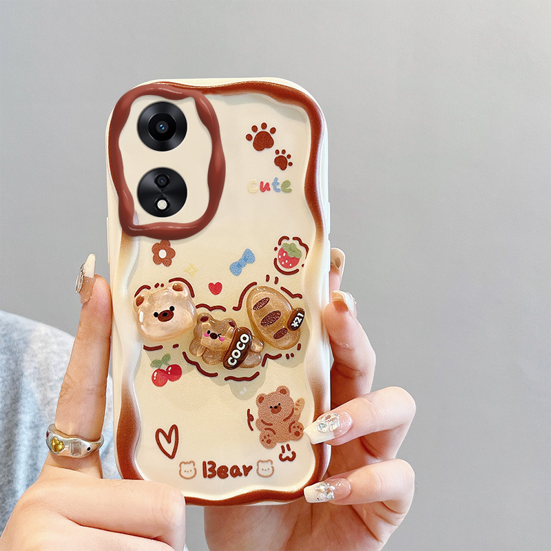 Ốp Điện Thoại Trang Trí Búp Bê Xinh Xắn Cho oppo a58 4g a78 4g