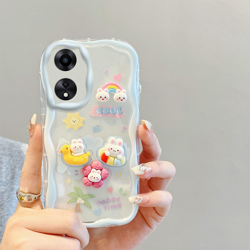 Ốp Điện Thoại Trang Trí Búp Bê Xinh Xắn Cho oppo a58 4g a78 4g