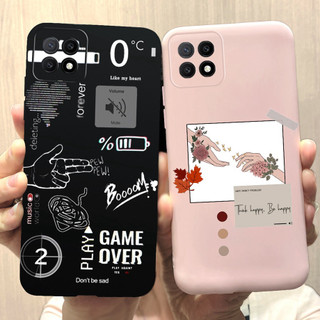 Ốp Điện Thoại silicone Mềm Dạng Nhám Họa Tiết Trái Tim 2023 Cho oppo a73 5g a72 5g a53 5g a73 5g cph2161