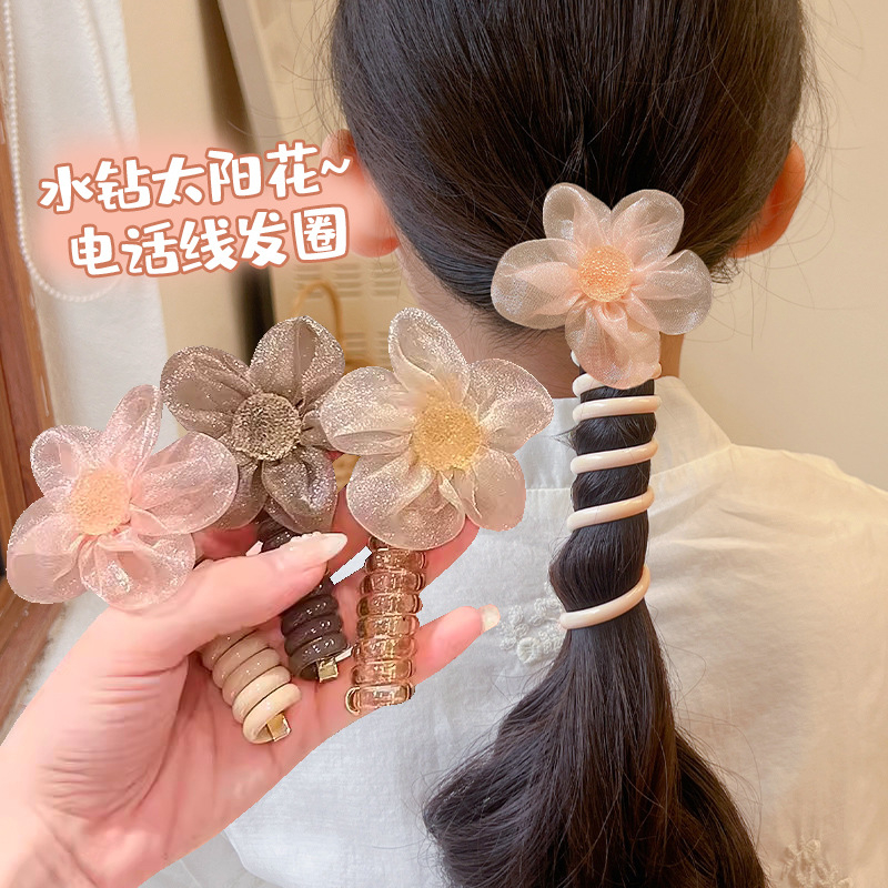 Mới Dây Cột Tóc Cao Su Hình Điện Thoại Màu Kẹo Dễ Thương Cho Bé Gái