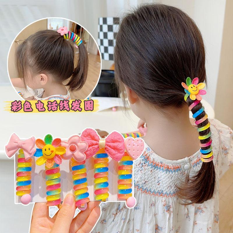 Mới Dây Cột Tóc Cao Su Hình Điện Thoại Màu Kẹo Dễ Thương Cho Bé Gái