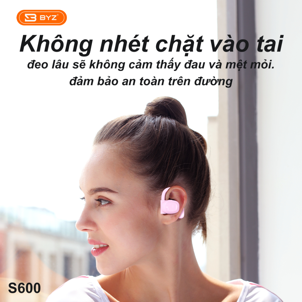 Tai Nghe bluetooth âm thanh 360 độ BYZ S600 Dung lượng pin 800mAh ENC giảm tiếng ồn