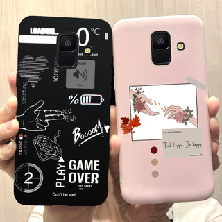 Ôp Điện Thoại Silicon Dẻo Họa Tiết Trái Tim Dễ Thương Cho samsung galaxy a6 a6 plus 2018 samsunga6 a 6 + 2018