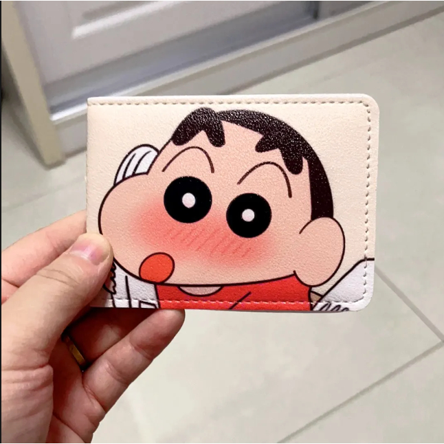 Ví Da Đựng Bằng Lái Xe Hai Trong Một Hình Cậu Bé Bút Chì Shin Ốp