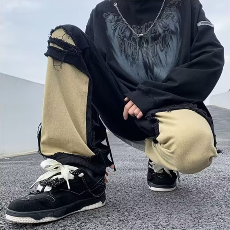 Mới Quần jeans Dài Phong Cách hip hop Thời Trang Cho Nam Và Nữ