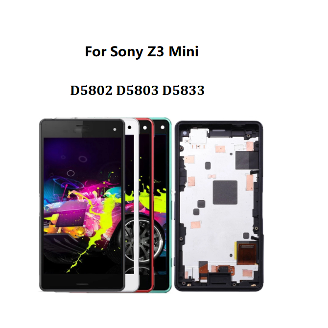 Màn Hình lcd Cảm Ứng Kèm Khung Cho sony xperia z3 d6603 z3 compact mini d5802