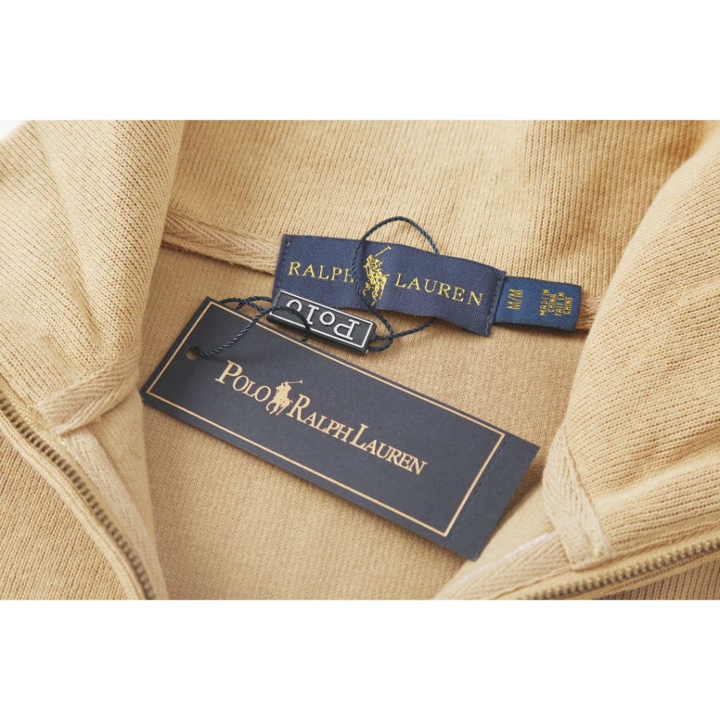 Áo sweater Thêu Nửa zip Nửa Thân Của Ralphlauren Cho Nam Và Nữ