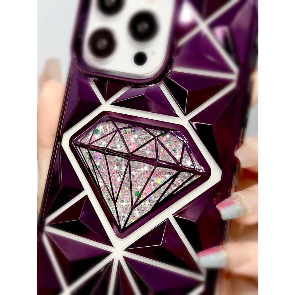 Ốp Điện Thoại tpu Cao Su Mềm Mạ Điện Hình Kim Cương Cho iphone 14 pro max iphone 13 pro max 12 13pro 12pro 13promax 12promax