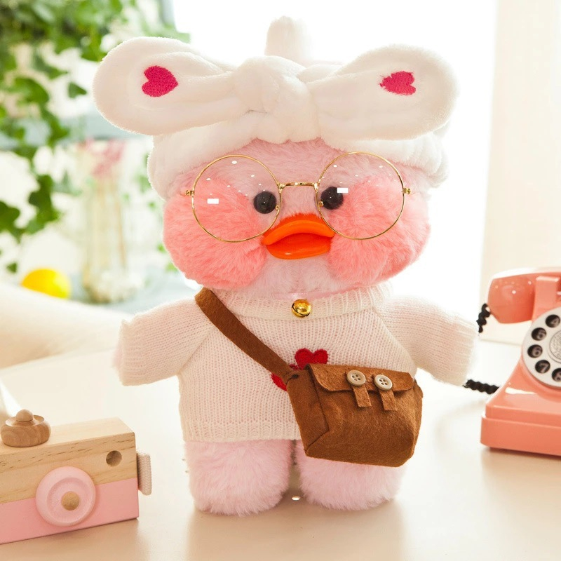 Thú Nhồi Bông Hình Con Vịt Vàng 30Cm Mềm Mại Dễ Thương